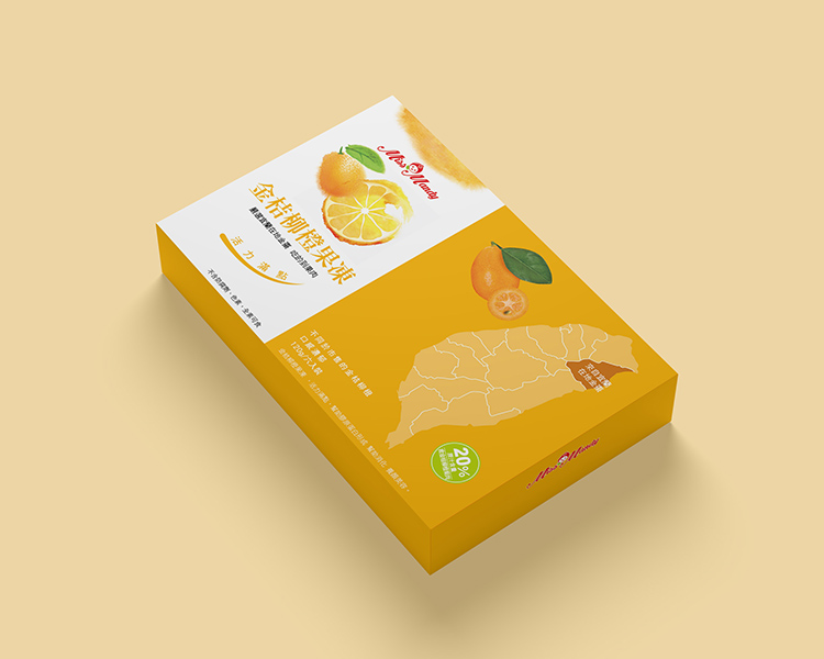大地天然-金桔柳橙果凍飲 包裝設計